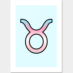 Taurus Trans Pride Symbol Posters and Art